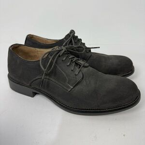 Dexter mens leather derby dress shoes grey gray